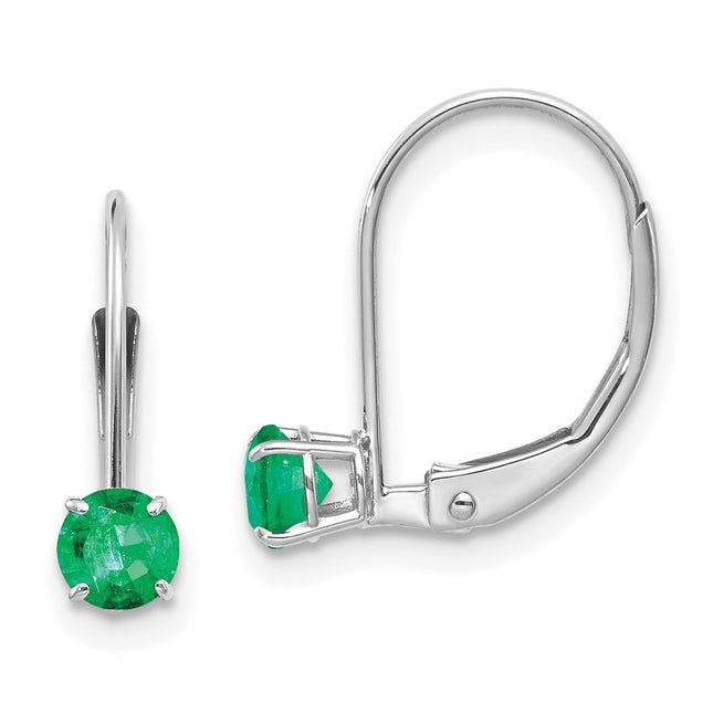 14k White Gold Earrings Style XBE269 - Classique Jewelry Inc.