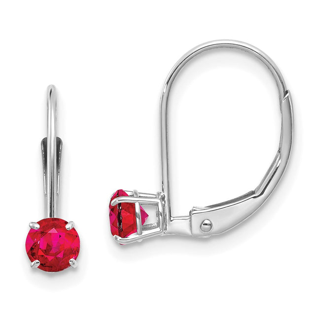 14k White Gold Earrings Style XBE271 - Classique Jewelry Inc.