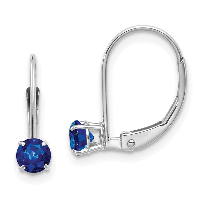 14k White Gold Earrings Style XBE273 - Classique Jewelry Inc.