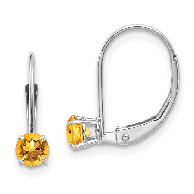 14k White Gold Earrings Style XBE275 - Classique Jewelry Inc.