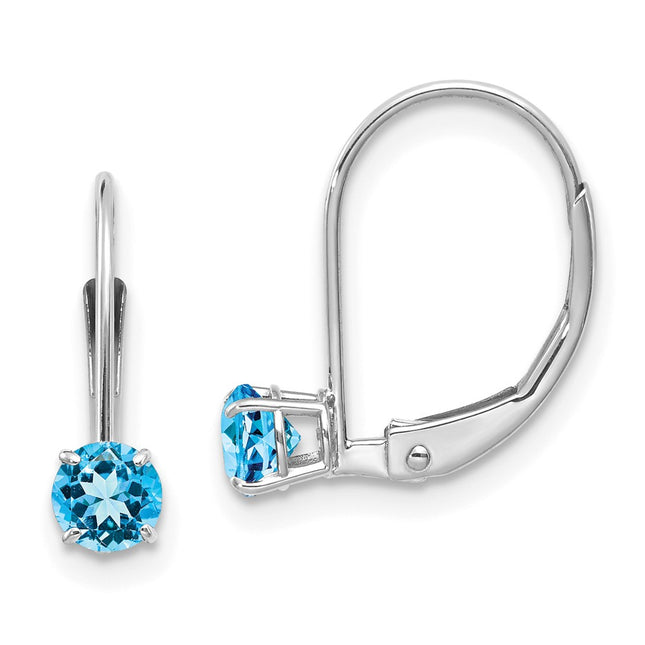 14k White Gold Earrings Style XBE276 - Classique Jewelry Inc.