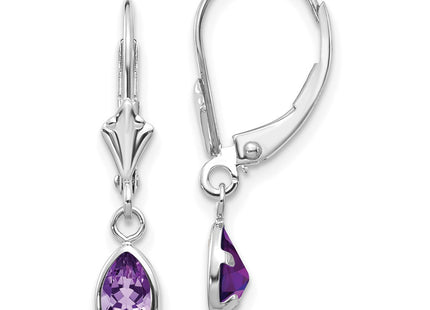 14k White Gold Earrings Style XBE278 - Classique Jewelry Inc.