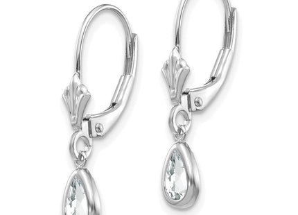 14k White Gold Earrings Style XBE280 - Classique Jewelry Inc.