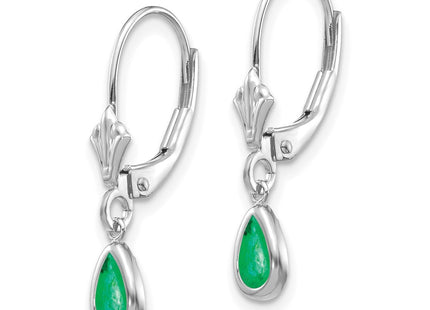 14k White Gold Earrings Style XBE281 - Classique Jewelry Inc.