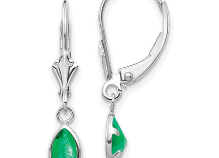 14k White Gold Earrings Style XBE281 - Classique Jewelry Inc.