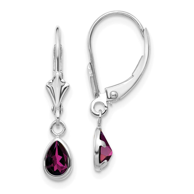 14k White Gold Earrings Style XBE282 - Classique Jewelry Inc.