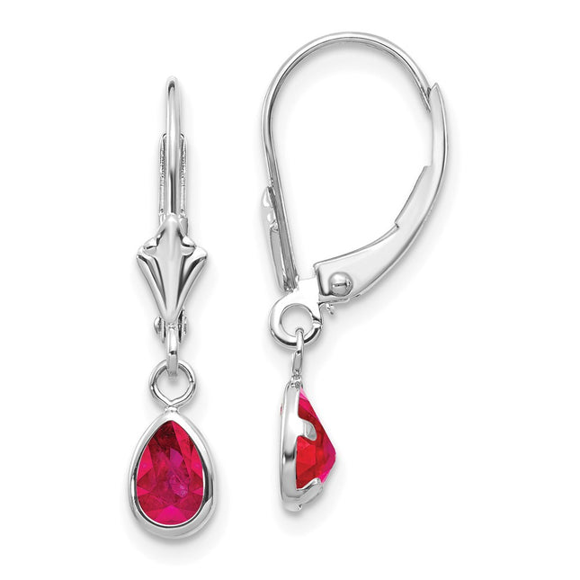 14k White Gold Earrings Style XBE283 - Classique Jewelry Inc.