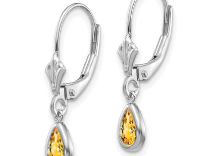 14k White Gold Earrings Style XBE287 - Classique Jewelry Inc.