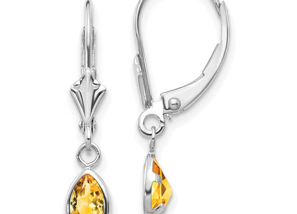 14k White Gold Earrings Style XBE287 - Classique Jewelry Inc.