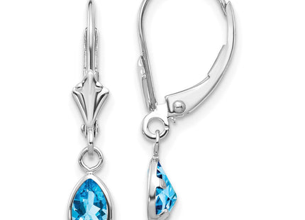 14k White Gold Earrings Style XBE288 - Classique Jewelry Inc.