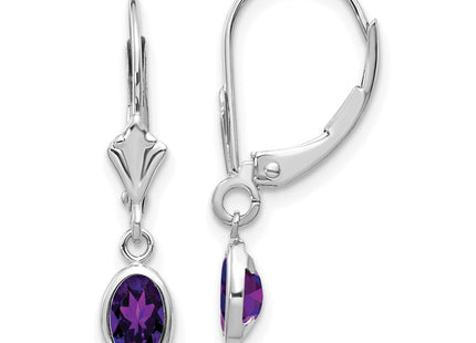 14k White Gold Earrings Style XBE290 - Classique Jewelry Inc.