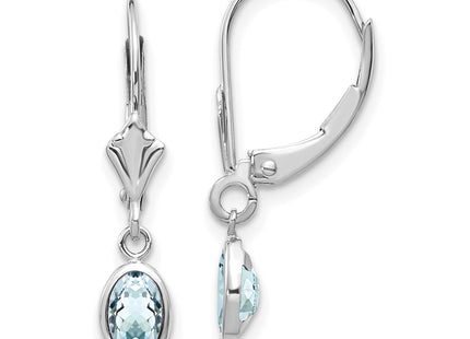 14k White Gold Earrings Style XBE291 - Classique Jewelry Inc.