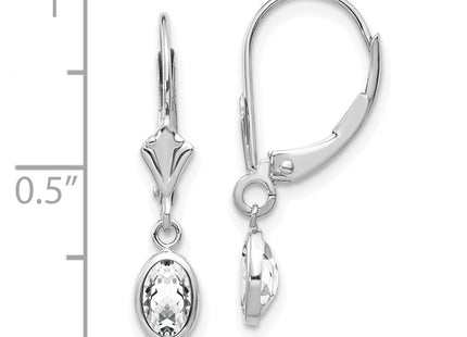 14k White Gold Earrings Style XBE292 - Classique Jewelry Inc.