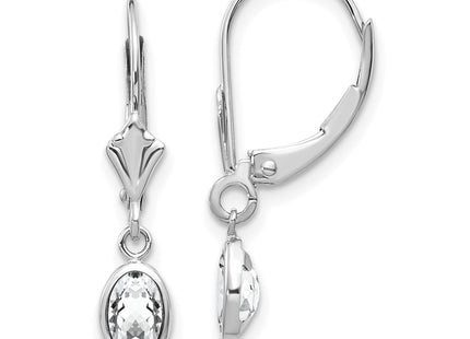 14k White Gold Earrings Style XBE292 - Classique Jewelry Inc.
