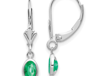 14k White Gold Earrings Style XBE293 - Classique Jewelry Inc.