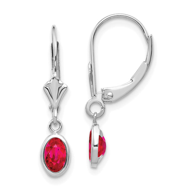 14k White Gold Earrings Style XBE295 - Classique Jewelry Inc.