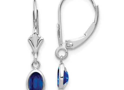 14k White Gold Earrings Style XBE297 - Classique Jewelry Inc.