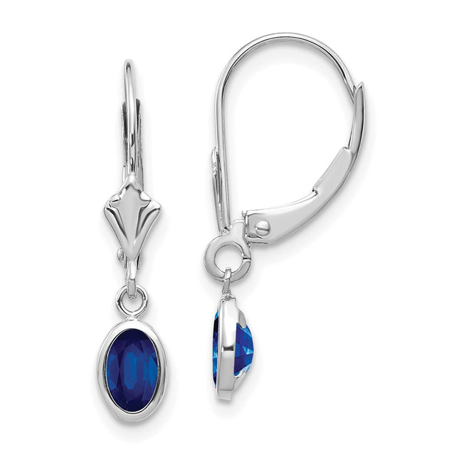 14k White Gold Earrings Style XBE297 - Classique Jewelry Inc.