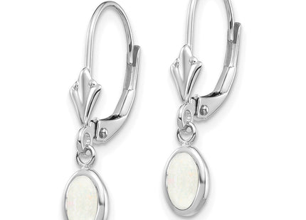 14k White Gold Earrings Style XBE298 - Classique Jewelry Inc.