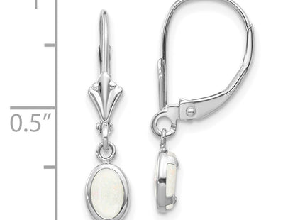 14k White Gold Earrings Style XBE298 - Classique Jewelry Inc.