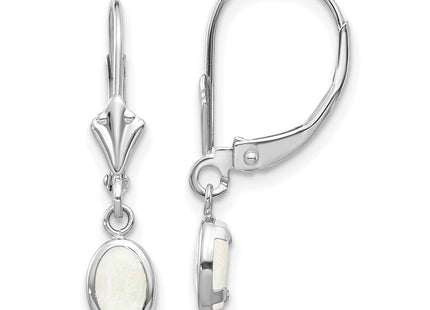 14k White Gold Earrings Style XBE298 - Classique Jewelry Inc.