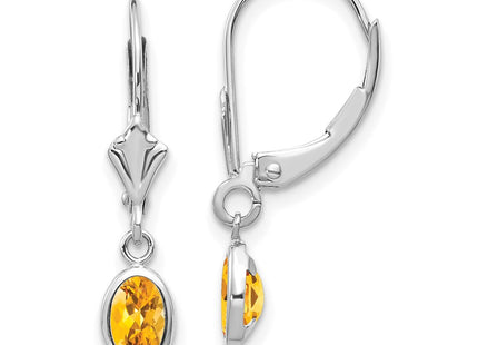 14k White Gold Earrings Style XBE299 - Classique Jewelry Inc.