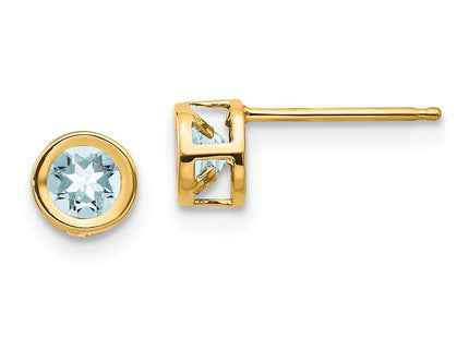 14k Yellow Gold Earrings Style XBE3 - Classique Jewelry Inc.