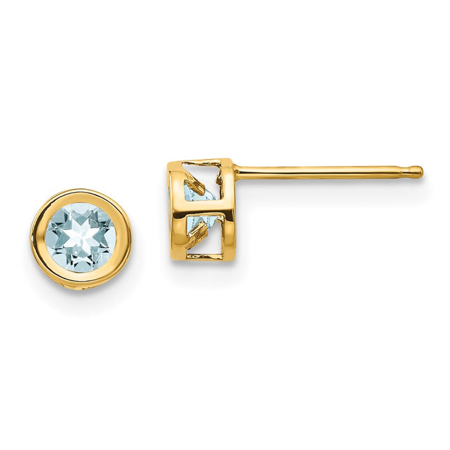 14k Yellow Gold Earrings Style XBE3 - Classique Jewelry Inc.