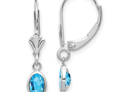 14k White Gold Earrings Style XBE300 - Classique Jewelry Inc.