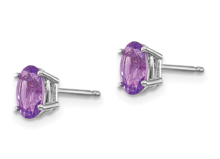 14k White Gold Earrings Style XBE302 - Classique Jewelry Inc.