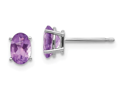 14k White Gold Earrings Style XBE302 - Classique Jewelry Inc.