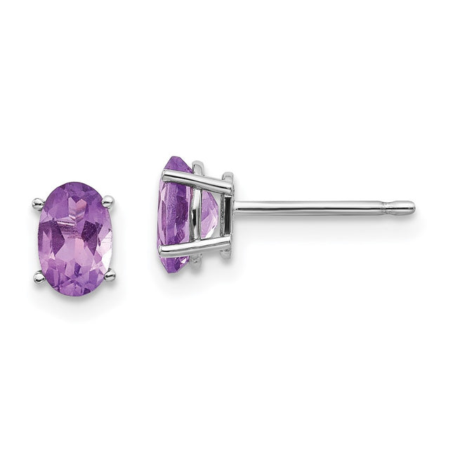 14k White Gold Earrings Style XBE302 - Classique Jewelry Inc.