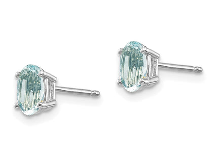 14k White Gold Earrings Style XBE303 - Classique Jewelry Inc.