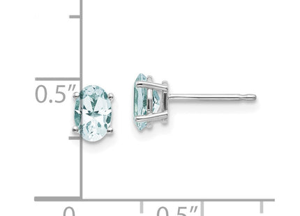 14k White Gold Earrings Style XBE303 - Classique Jewelry Inc.