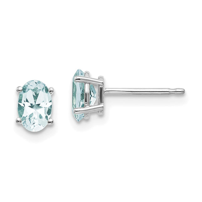 14k White Gold Earrings Style XBE303 - Classique Jewelry Inc.