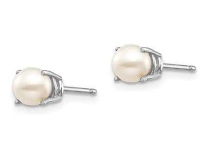 14k White Gold Earrings Style XBE306 - Classique Jewelry Inc.