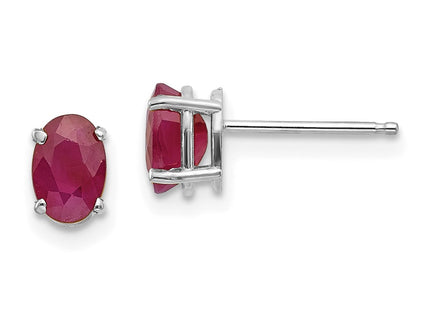 14k White Gold Earrings Style XBE307 - Classique Jewelry Inc.