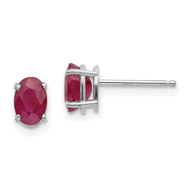 14k White Gold Earrings Style XBE307 - Classique Jewelry Inc.
