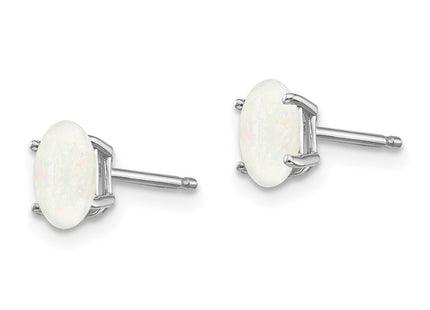 14k White Gold Earrings Style XBE310 - Classique Jewelry Inc.