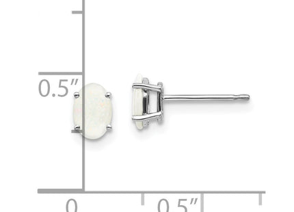 14k White Gold Earrings Style XBE310 - Classique Jewelry Inc.