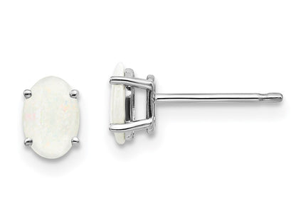 14k White Gold Earrings Style XBE310 - Classique Jewelry Inc.