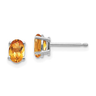 14k White Gold Earrings Style XBE311 - Classique Jewelry Inc.