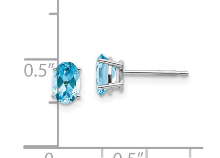 14k White Gold Earrings Style XBE312 - Classique Jewelry Inc.