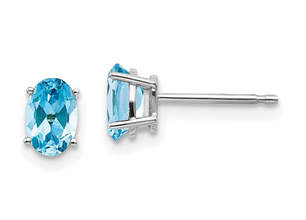 14k White Gold Earrings Style XBE312 - Classique Jewelry Inc.