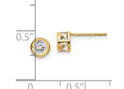 14k Yellow Gold Earrings Style XBE4 - Classique Jewelry Inc.