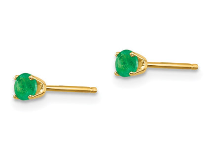 14k Yellow Gold Earrings Style XBE41 - Classique Jewelry Inc.