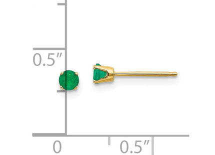 14k Yellow Gold Earrings Style XBE41 - Classique Jewelry Inc.