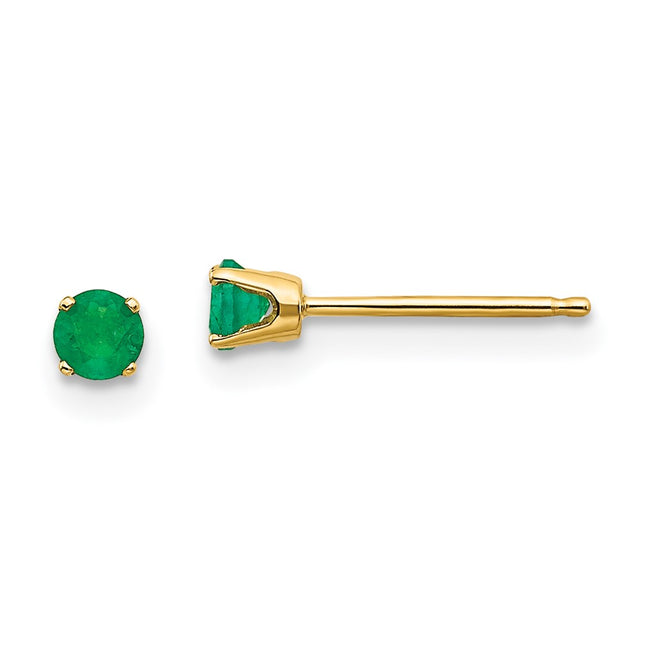 14k Yellow Gold Earrings Style XBE41 - Classique Jewelry Inc.