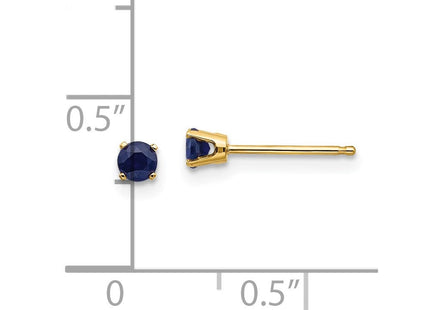 14k September/Sapphire Post Earrings (Style XBE45)