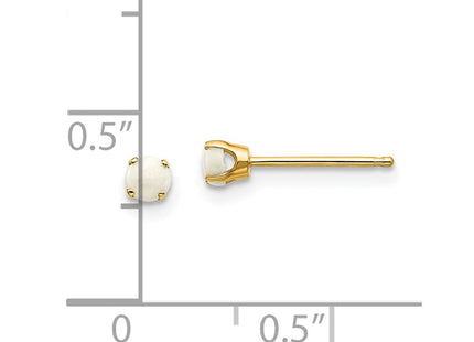 14k October/Opal Post Earrings (Style XBE46)